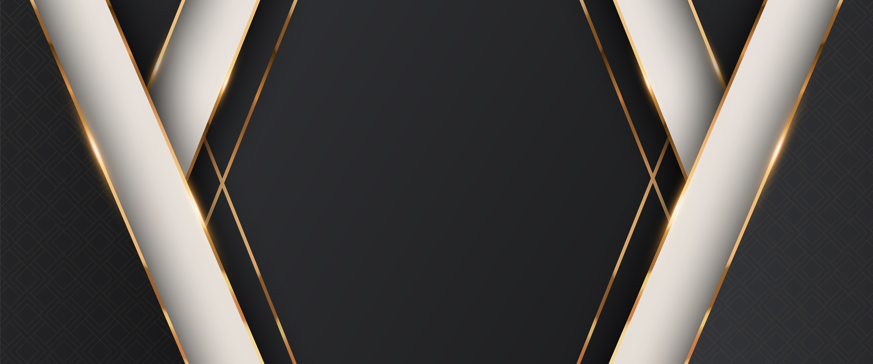 Black Luxury background. Award nomination backdrop with gold lines.