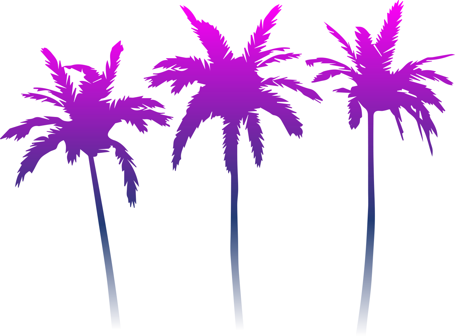 Cyberpunk Palm Trees